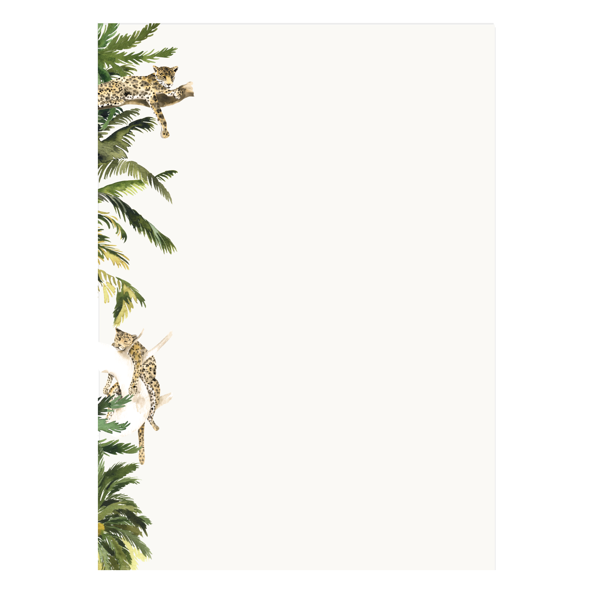 Tree Leopard Letter Paper - Wove A5 Writing Paper