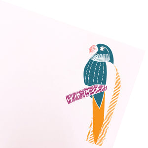 Parrot Letter Paper - Laid A5 Writing Paper