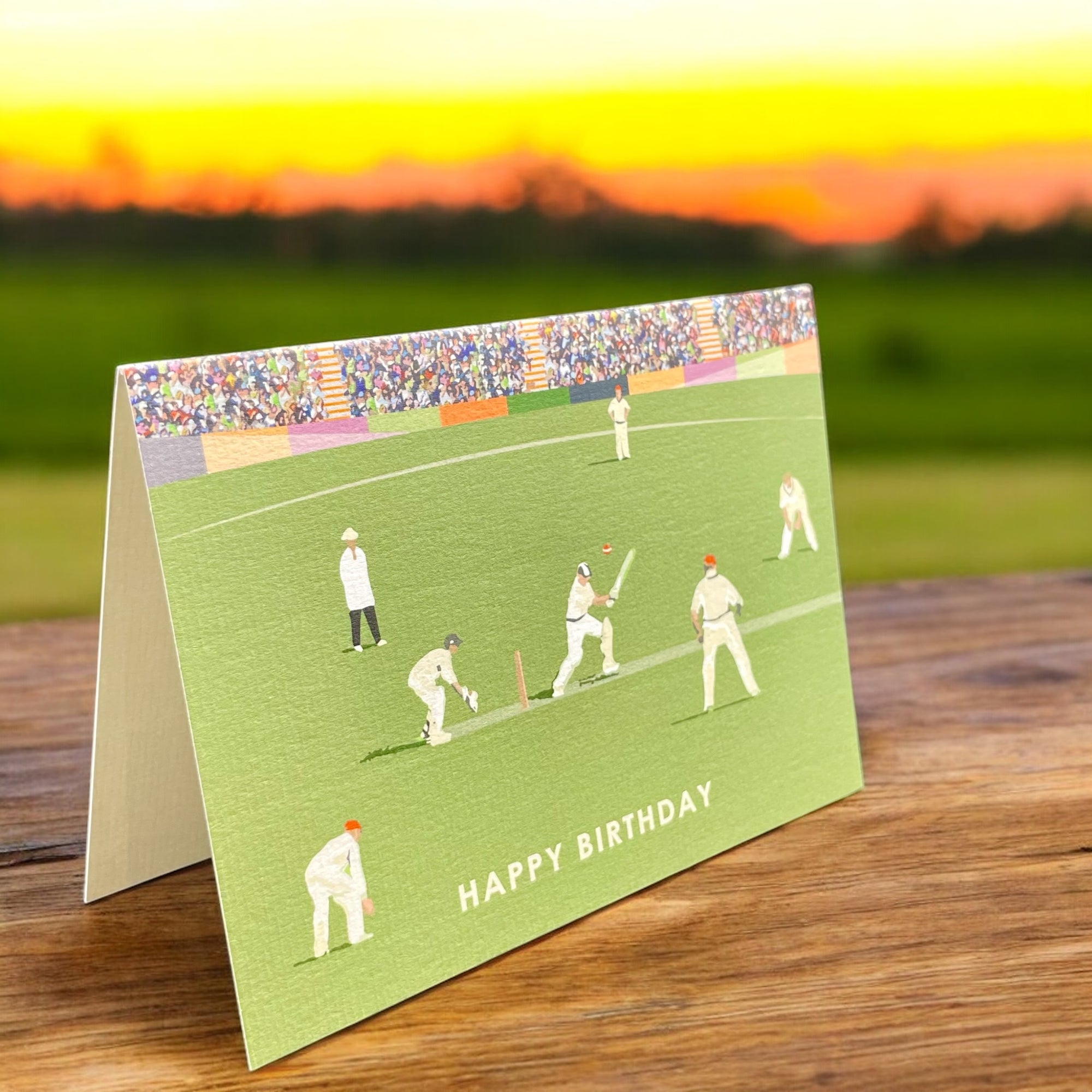 a birthday card with a picture of a baseball game