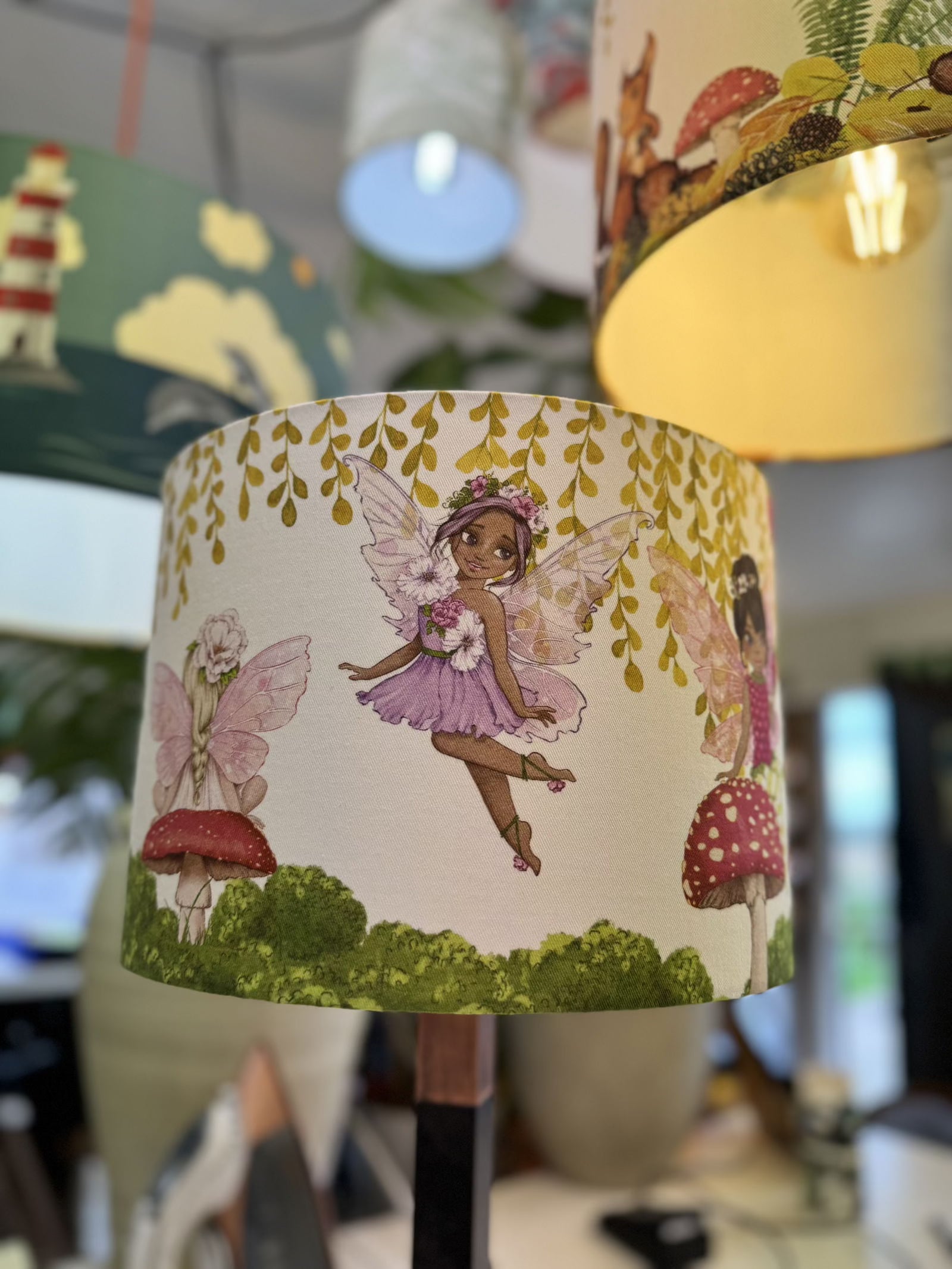 Fairy Lamp Shade - Mustard and Gray Ltd