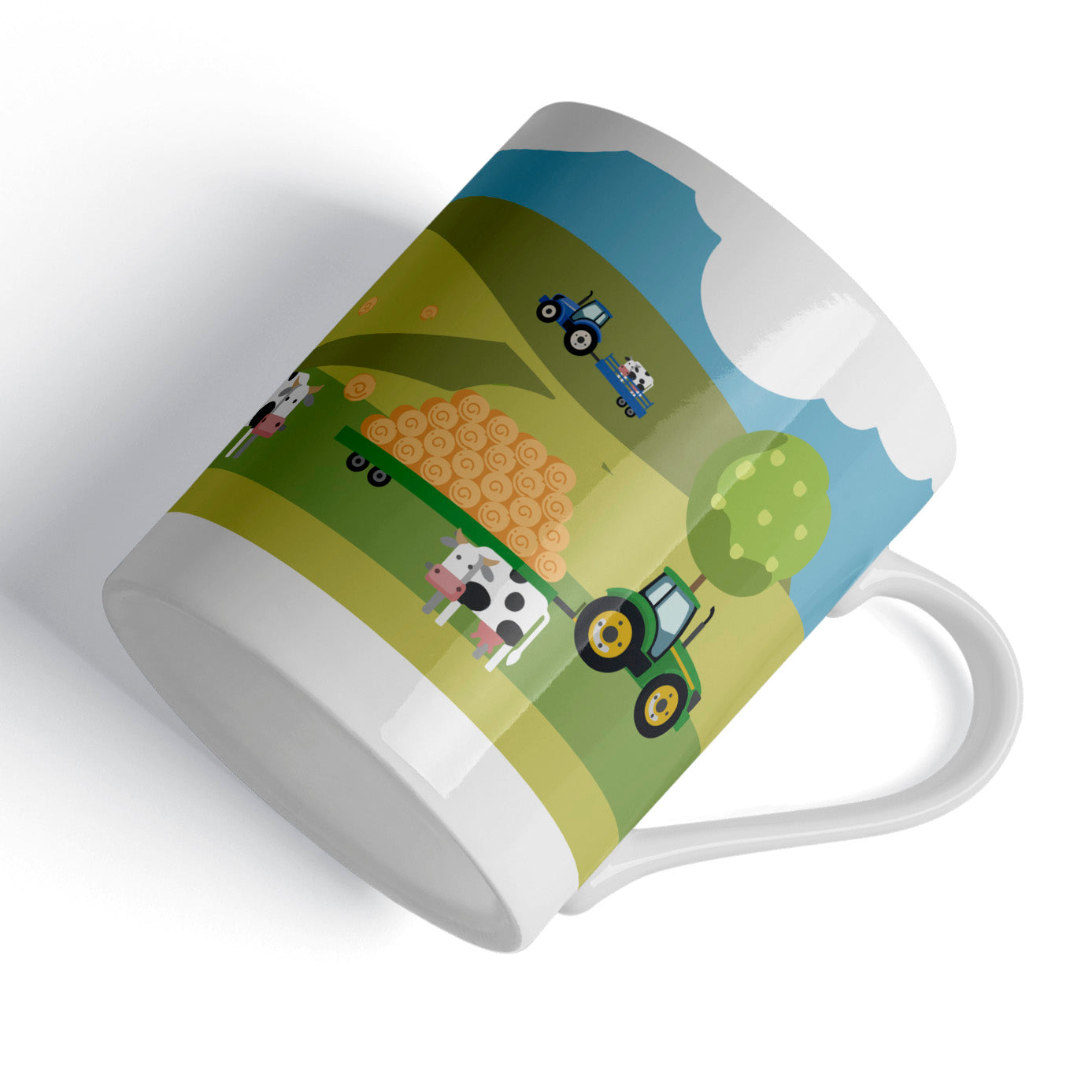 Bramble Hill Farm Tractor Kids' China Mug