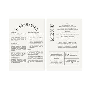 Gatsby Grand Information Card