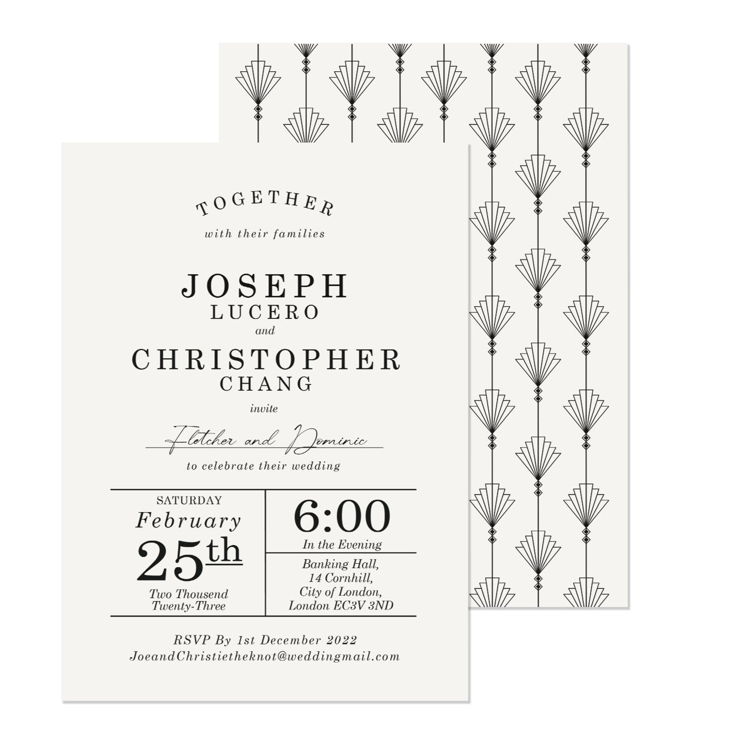 Gatsby Grand Wedding Invitations