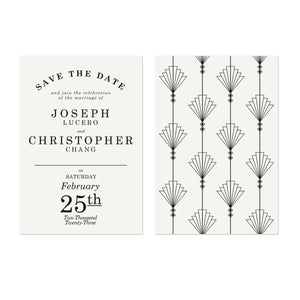 Gatsby Grand Save the Date A6 Cards