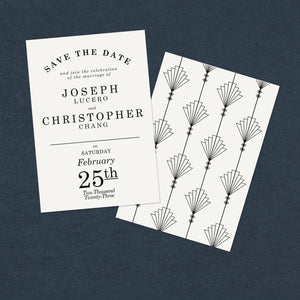 Gatsby Grand Save the Date A6 Cards