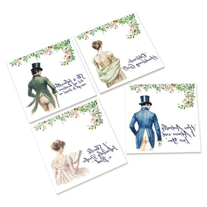 Jane Austen Pride & Prejudice Ceramic Coasters