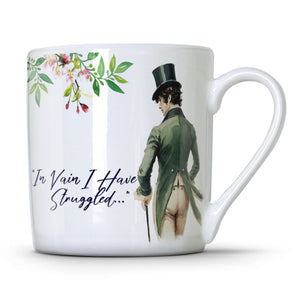 "In Vain I have Struggled" Pride & Prejudice Mug (Jane Austen Mug)