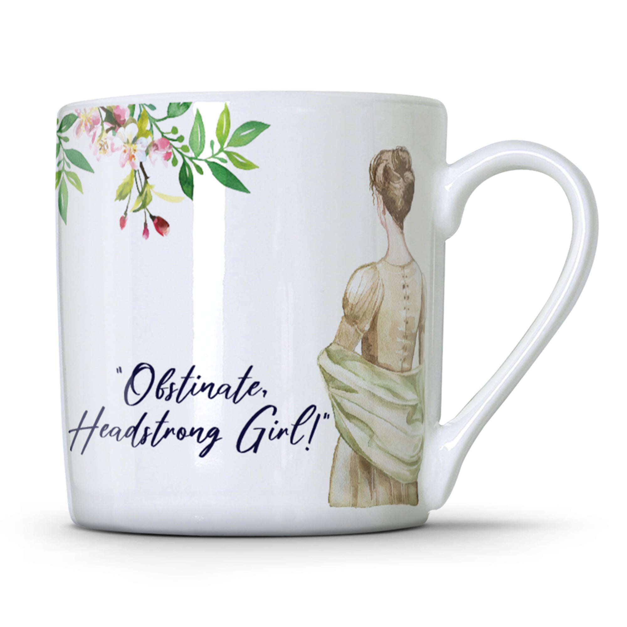 "Obstinate Headstrong Girl" Pride & Prejudice Mug  (Jane Austen Mug)