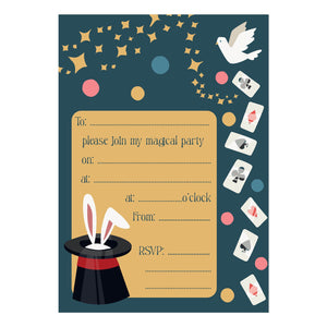 Magic Party Invitations - Mustard and Gray Ltd