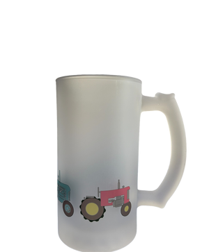 Weekday Wheels Tractor Frosted Beer Stein