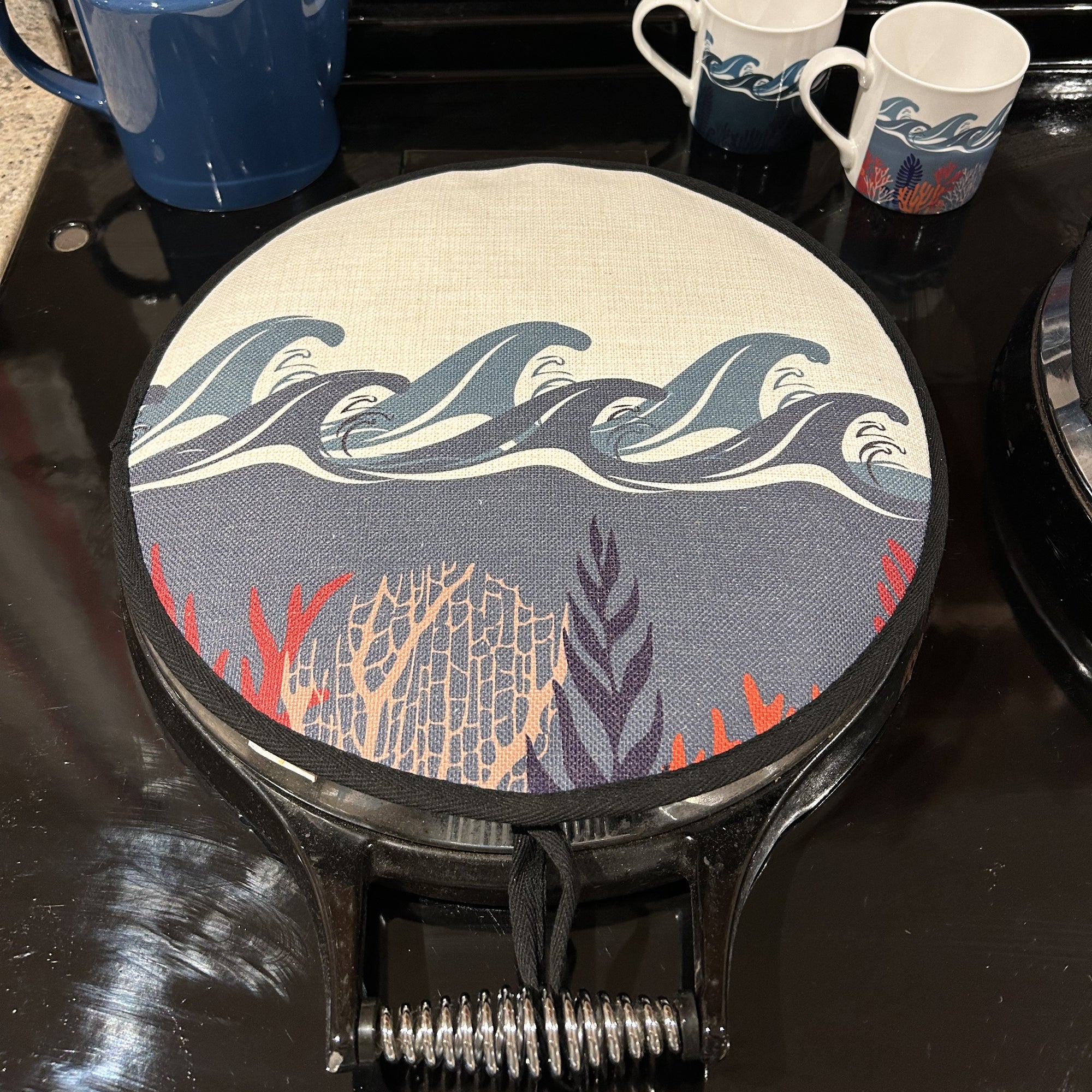 Deep Blue Sea Circular Hob Covers