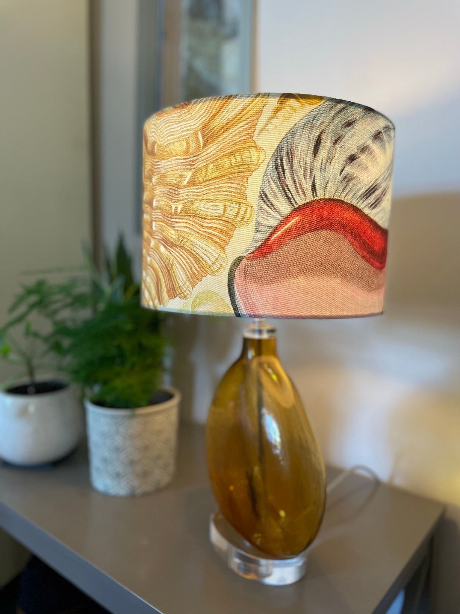 Shell Lamp Shade - Mustard and Gray Ltd