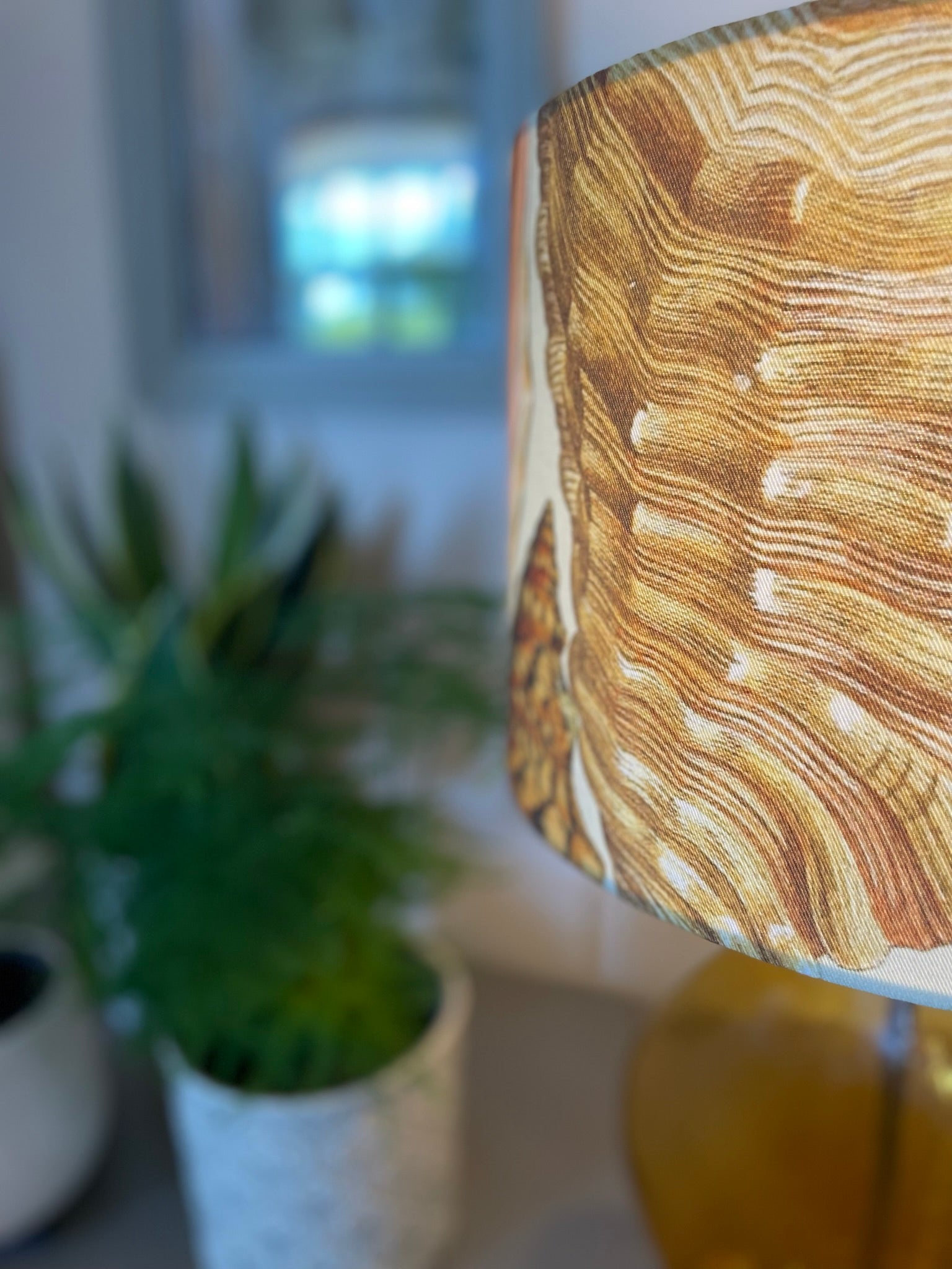 Shell Lamp Shade - Mustard and Gray Ltd