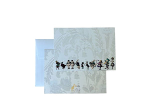 Alice in Wonderland Notecard Set - Mustard and Gray Ltd