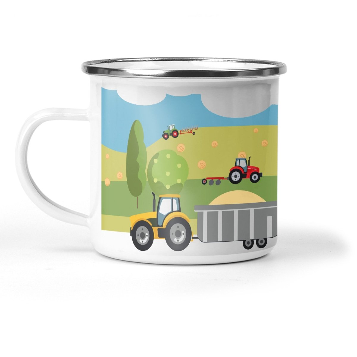 Bramble Hill Farm Tractor Enamel Camping Mug