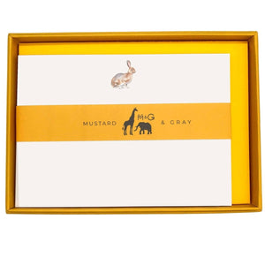 Bunny Notecard Set - Mustard and Gray Ltd