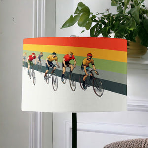 Cameron Vintage Cycling Lamp Shade - Mustard and Gray Ltd