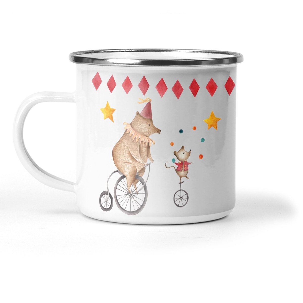 Circus Enamel Camping Mug