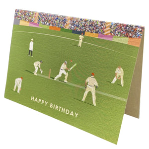 Cricket "The Test" Birthday Card - Mustard and Gray Ltd