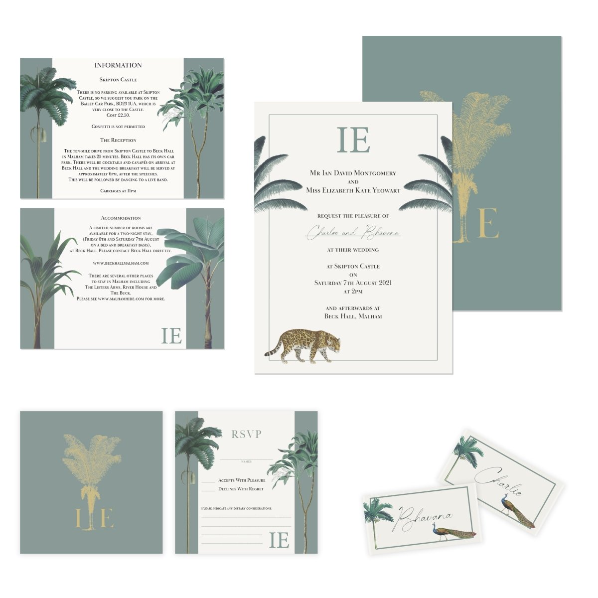 Darwin Wedding Flat Information Card