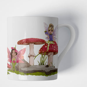 Fairy Kids' China Mug - Mustard and Gray Ltd