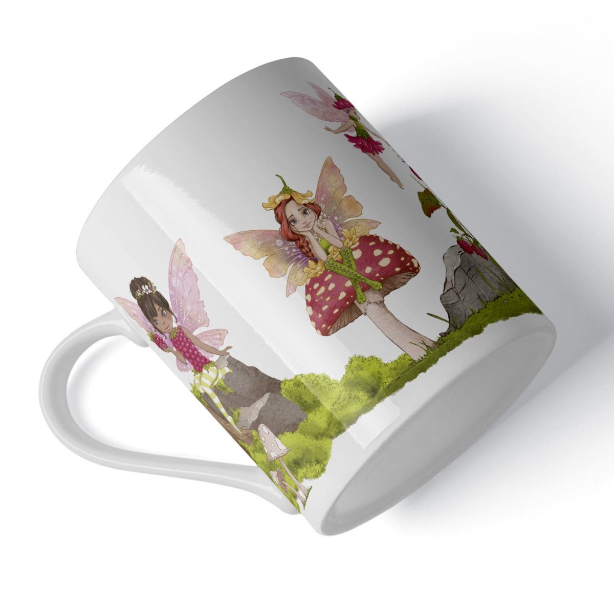 Fairy Kids' China Mug - Mustard and Gray Ltd