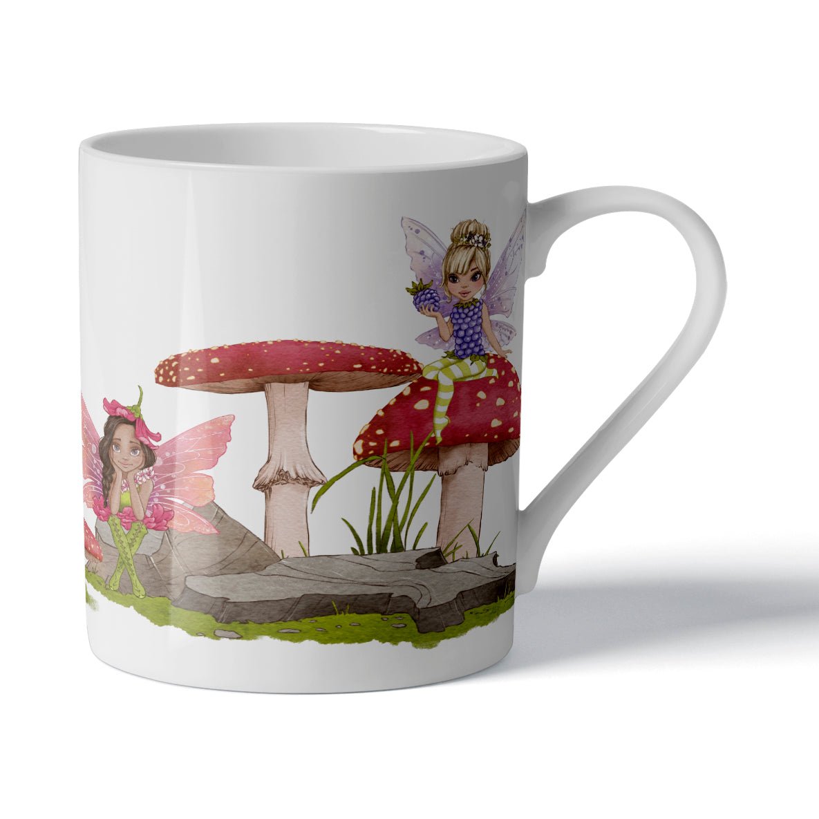 Fairy Kids' China Mug - Mustard and Gray Ltd