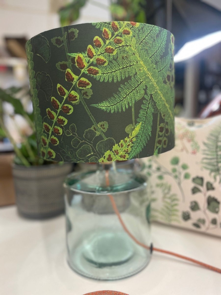 Forest Fern Lamp Shade - Mustard and Gray Ltd