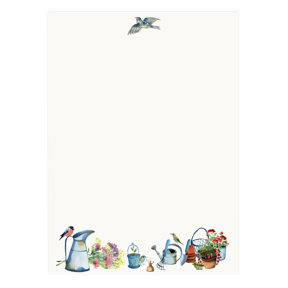 Gardeners Friends Letter Paper - Wove A5 Writing Paper - Mustard and Gray Ltd