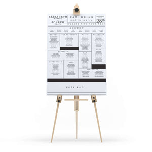 Gatsby Grand Table Plan - Mustard and Gray Ltd