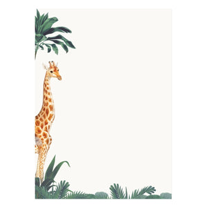 Giraffe Letter Paper - Laid A5 Writing Paper - Mustard and Gray Ltd