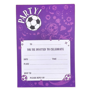 Girls Football Party Invitations - Mustard and Gray Ltd