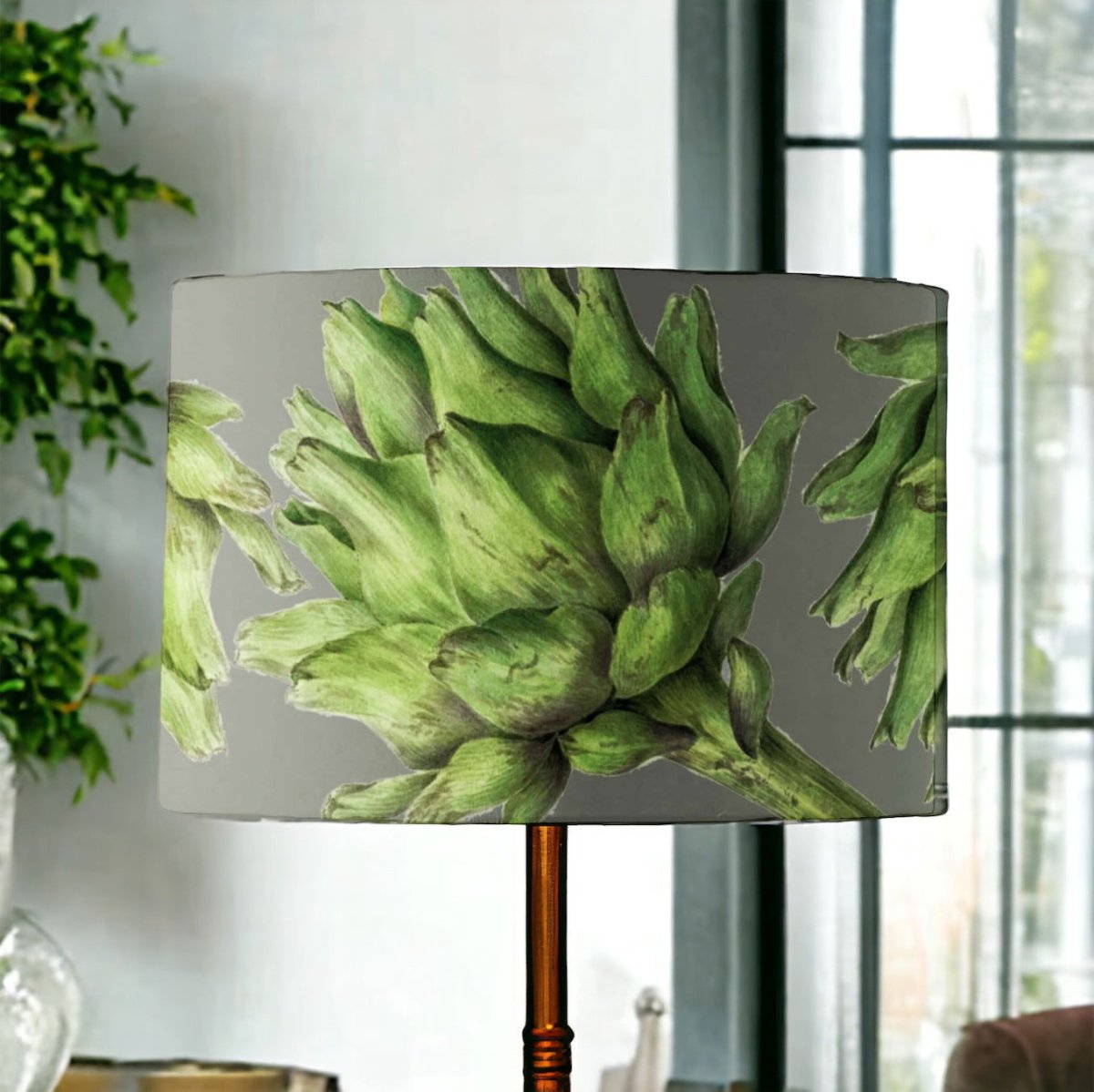 Globe Artichoke Lamp Shade - Mustard and Gray Ltd