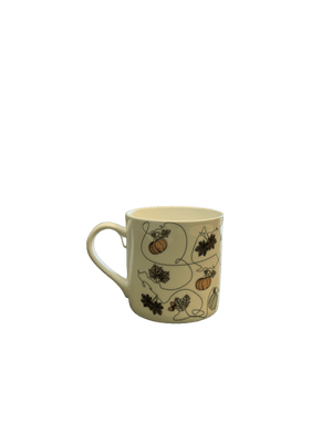 Ink and Hue Autumn Large Mug - Mustard and Gray Ltd