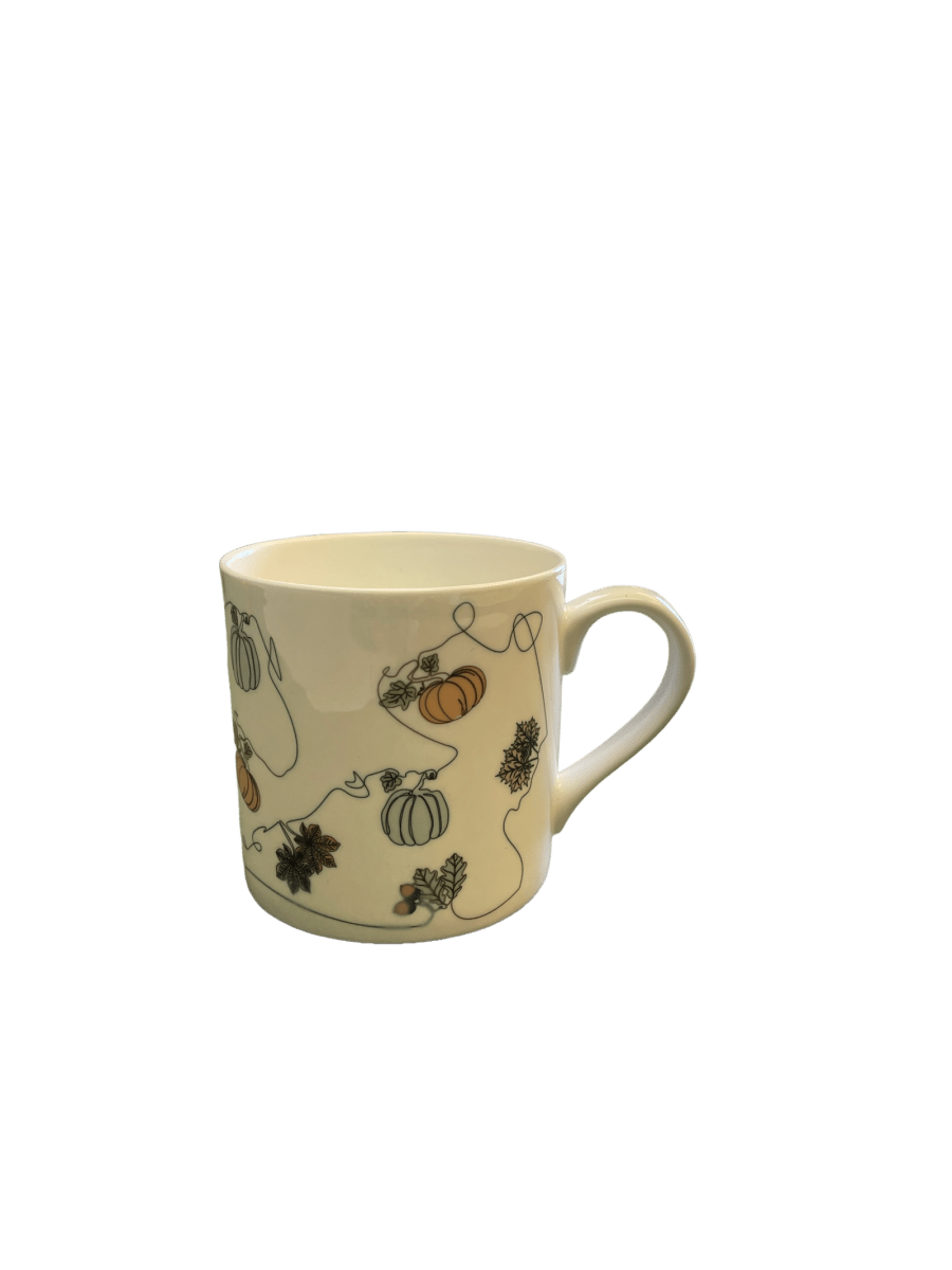 Ink and Hue Autumn Large Mug - Mustard and Gray Ltd