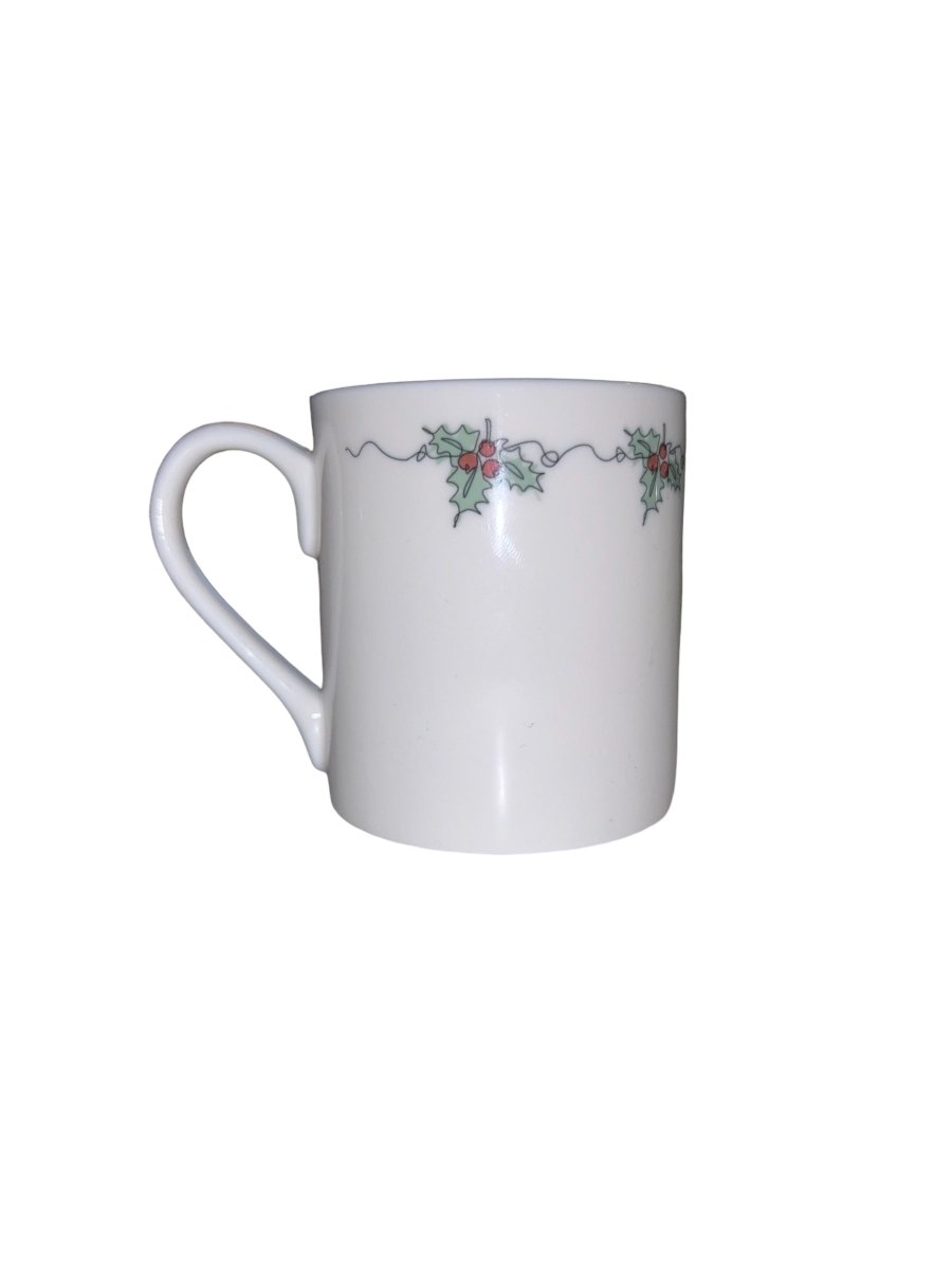 Ink and Hue Holly Small Mug (top design) - Mustard and Gray Ltd