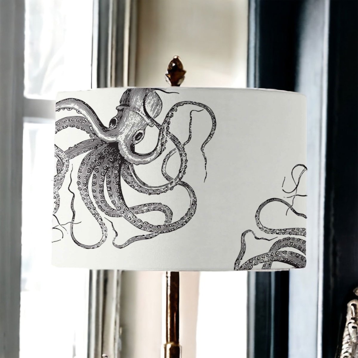 Kraken Can Can Lamp Shade - Mustard and Gray Ltd