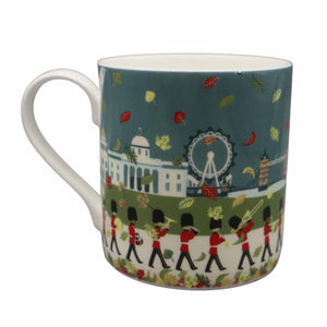 London Seasons Autumn Mug - Mustard and Gray Ltd