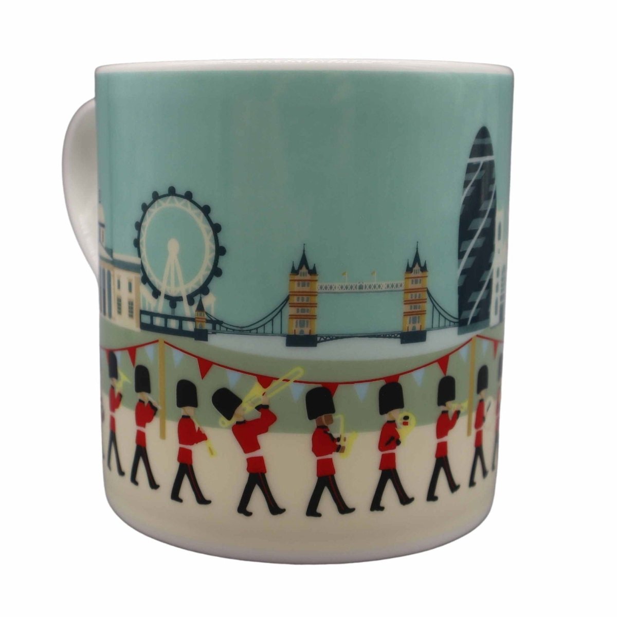 London Seasons Summer Mug - Mustard and Gray Ltd