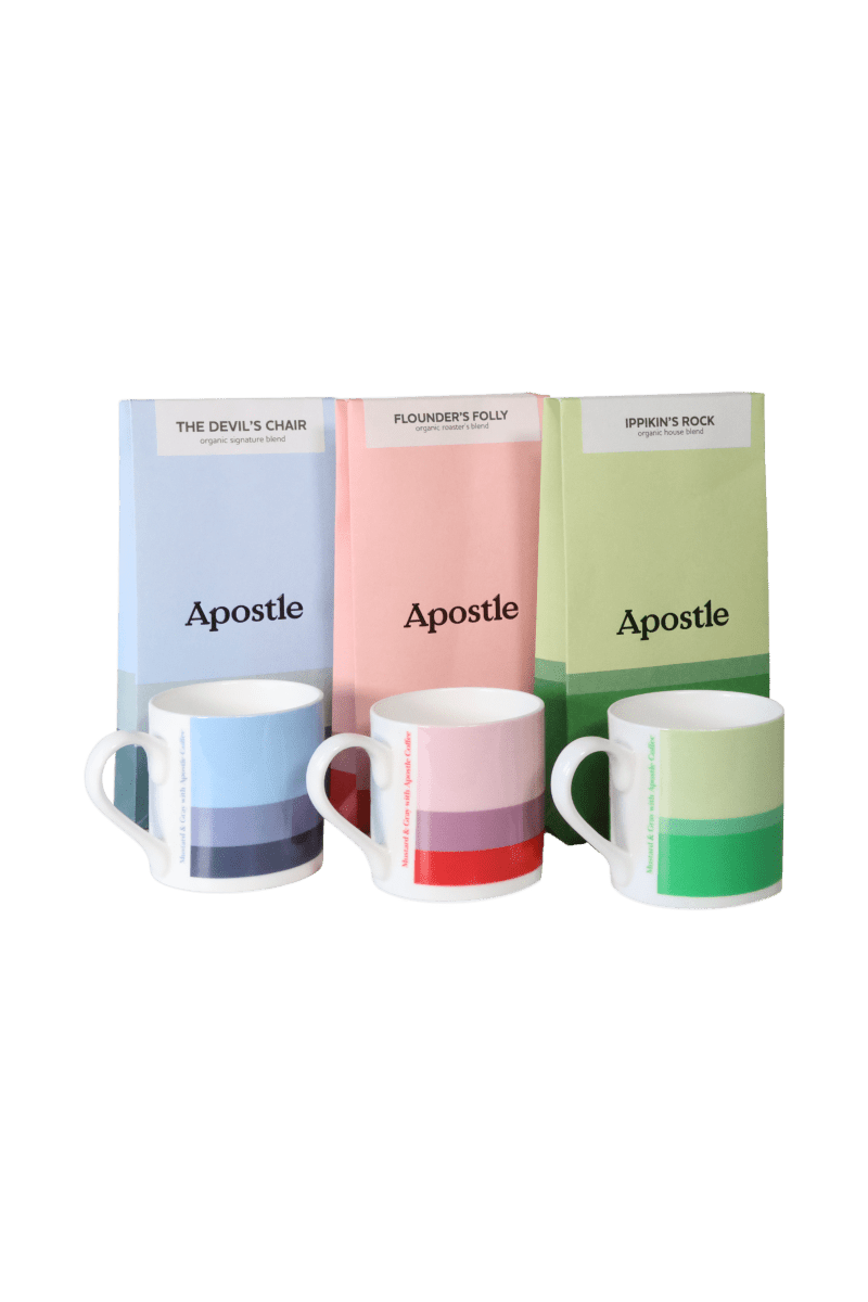 Shropshire Hills Mug & Coffee Box Collection - Mustard and Gray Ltd