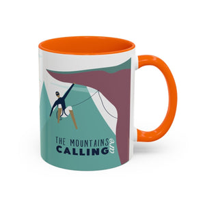 The Mountains Are Calling Climbing Coffee Mug - Adventurer's Gift for Nature Lovers