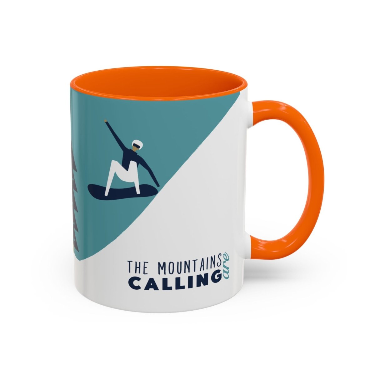 The Mountains Calling Snowboarding Mug