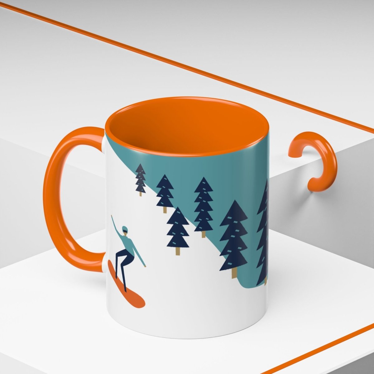 The Mountains Calling Snowboarding Mug