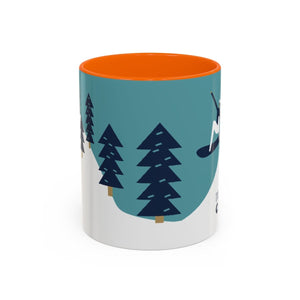 The Mountains Calling Snowboarding Mug