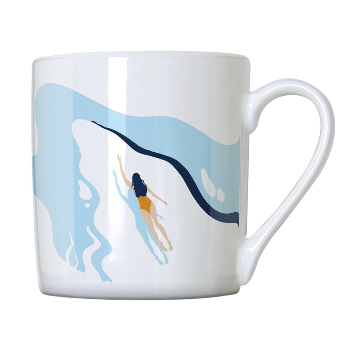 The Water is Calling Wild Swimming Mug