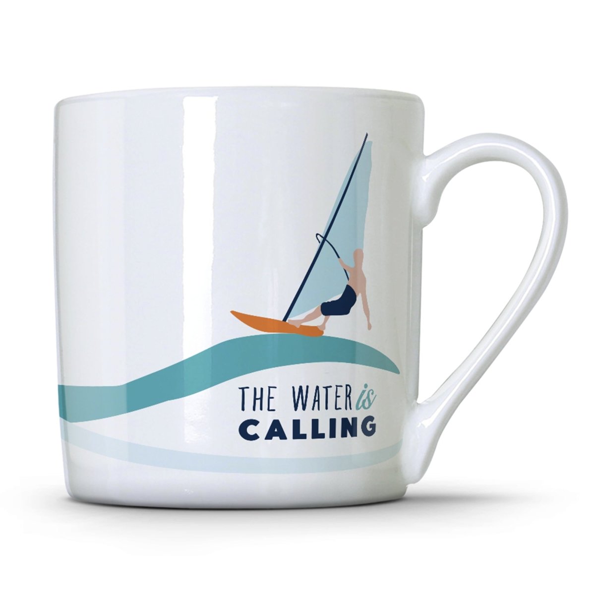 The Water is Calling Wind Surfing Mug