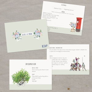 Wedding Map Information Cards