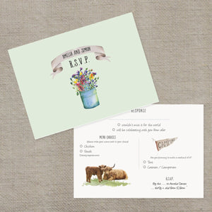 Wedding Map RSVP Cards