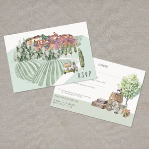 Wedding Map RSVP Cards