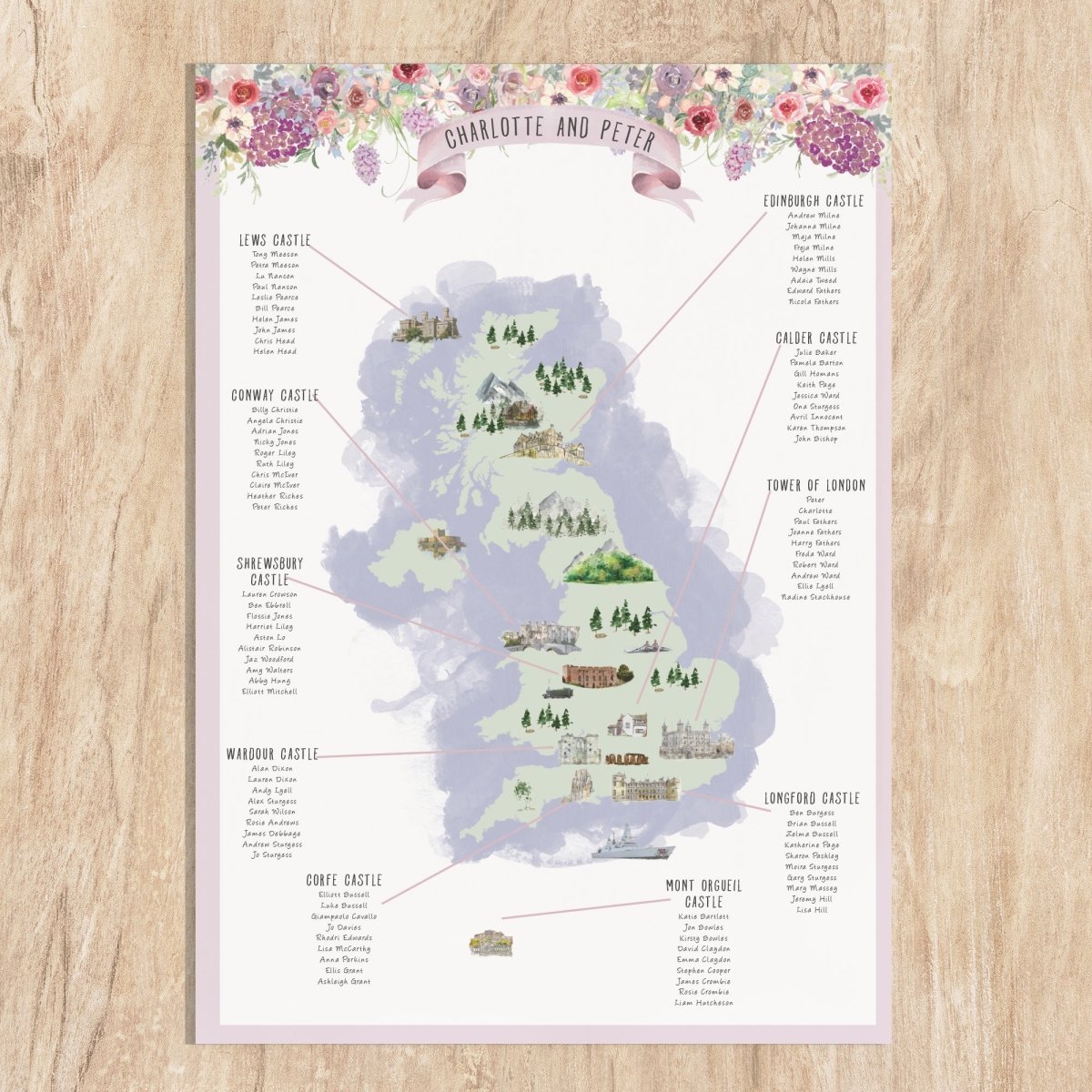 Wedding Map Table Plan